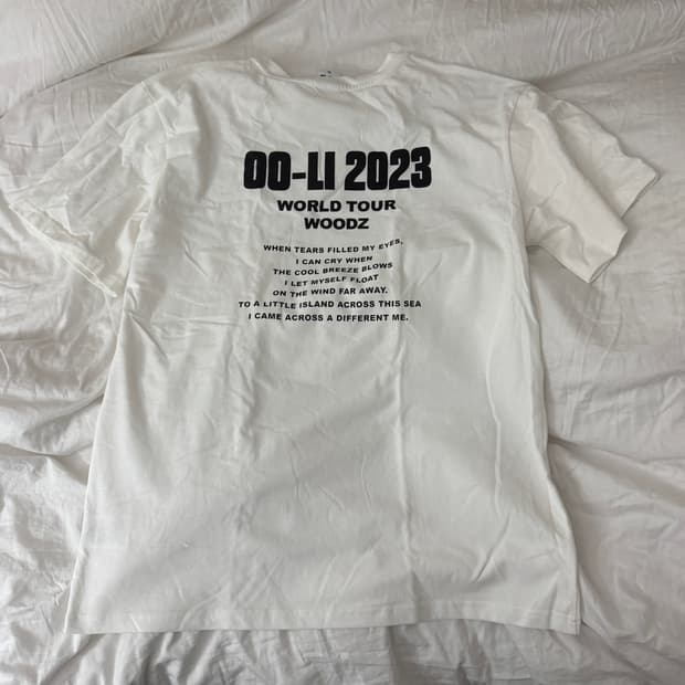 조승연 우즈 woodz 2023 콘서트 md 반팔 티셔츠 굿즈