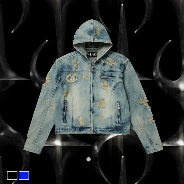 TC Denim Zip-up Hoodie