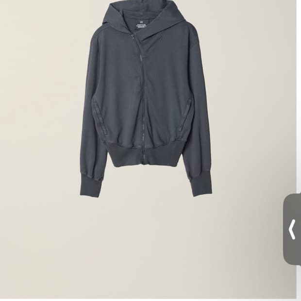 누마레 EE 커브드 후드집업 차콜 M