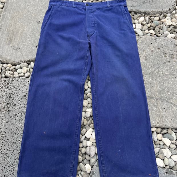 (34인치) OLD VINTAGE FADED BLUE 프렌치워크팬츠