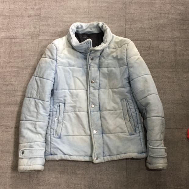 일본빈티지 Salzne 핀터깔y2k 락펑크긱시크 보헤미안 데님패딩 연청