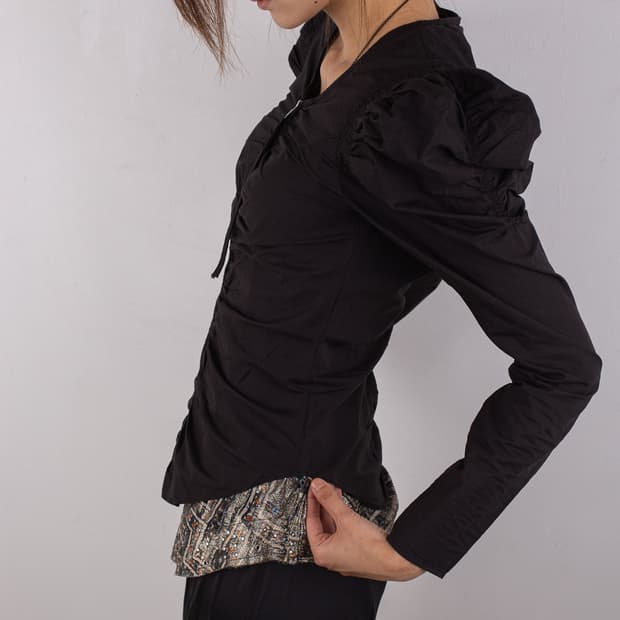 ISABEL MARANT BENATEA ZIP UP BLOUSE