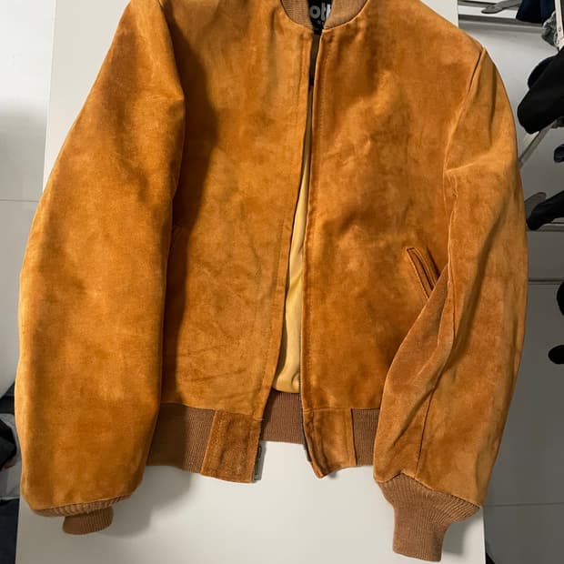 쇼트 schott 스웨이드(러프아웃) 봄버 자켓 38