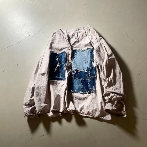 KZ ATELIER Denim Patchwork shirt