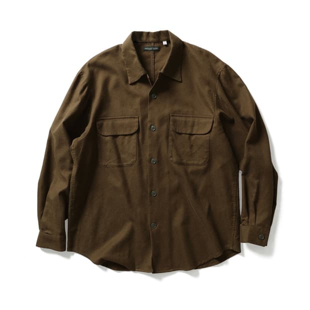 토마스모어 플란넬 셔켓 올리브카키 SW