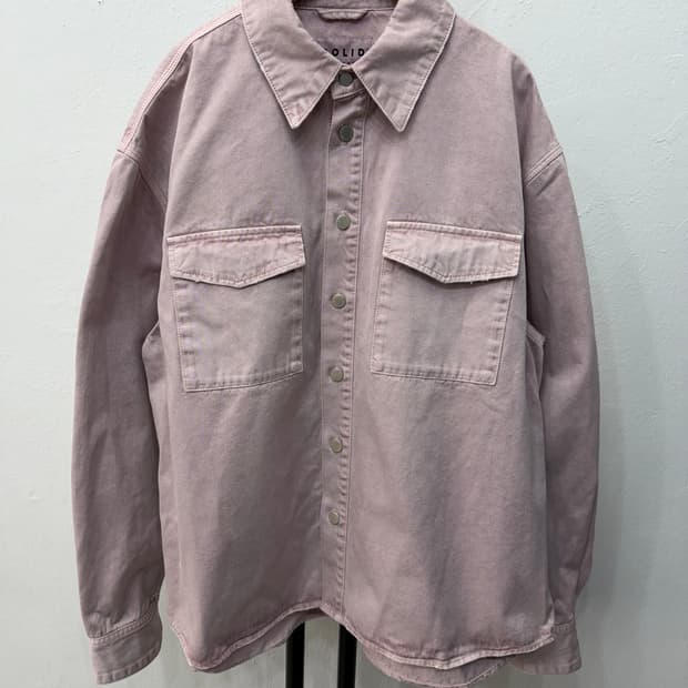 정품) 솔리드옴므 24ss 오버핏 데님 자켓 48