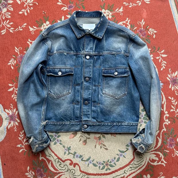 (유일매물) 마르지엘라 디스트로이드 데님자켓