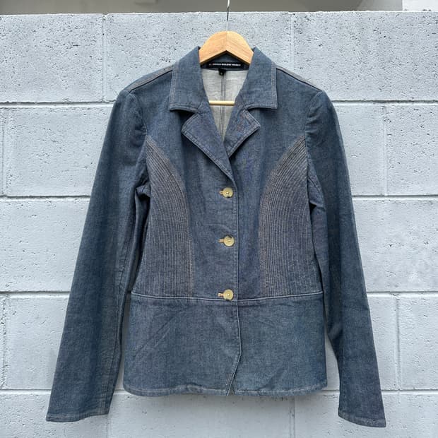 데님 라인 스티치 자켓