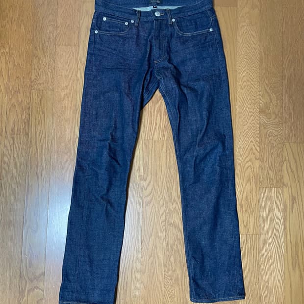 아파쎄 jjjjound 쁘띠 스탠다드 셀비지 데님 28사이즈