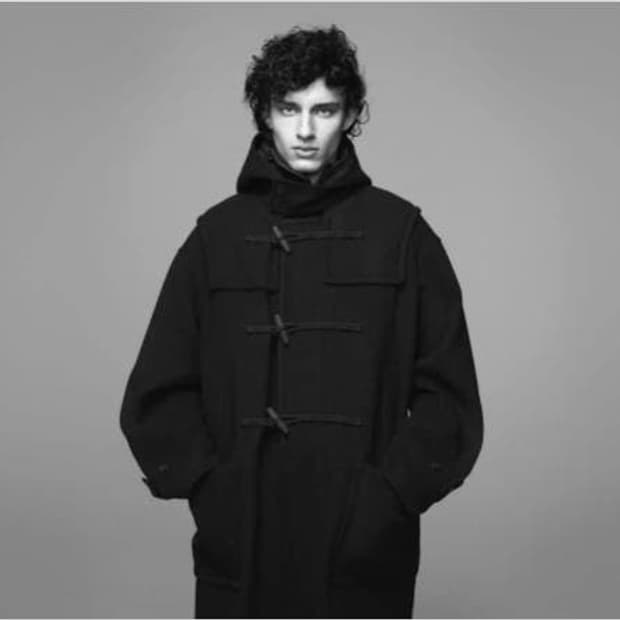 M)유니클로&질샌더 + J울오버사이즈더플코트 블랙