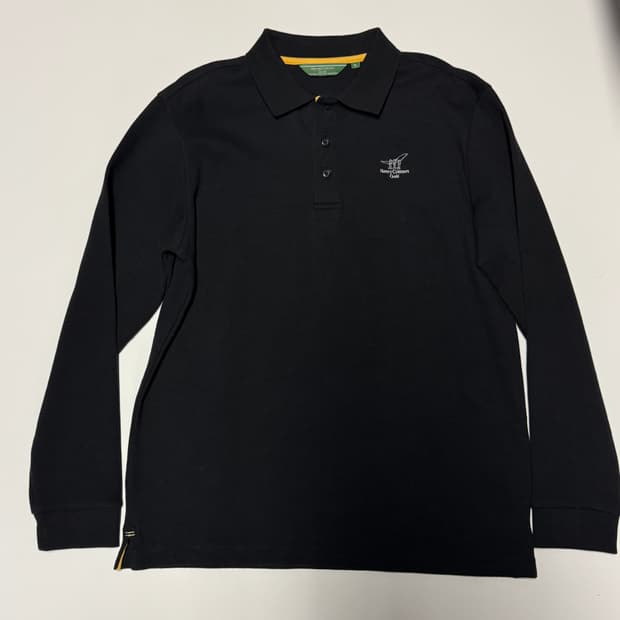 헨리코튼 골프 긴팔 카라 폴로 티셔츠 L ~ XL 블랙