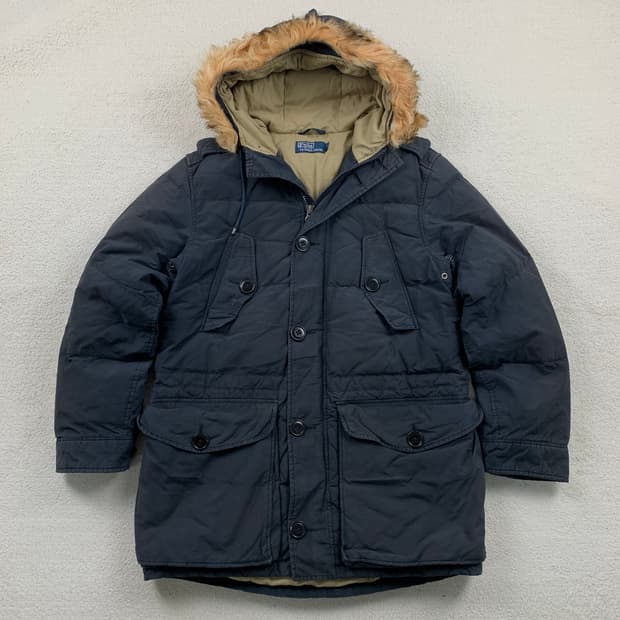 폴로 랄프로렌 카라코람 다운 파카 블랙