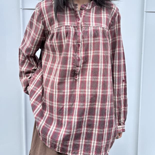 lalaplace 체크 셔츠