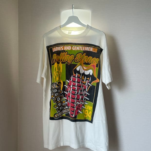 90s 빈티지 롤링스톤즈 부두라운지 스파이크 텅 부틀렉 밴드티