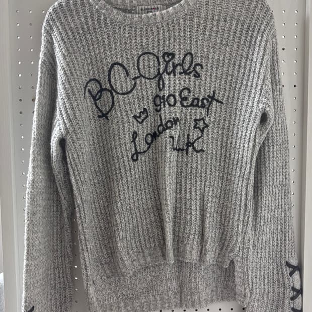 빈티지 니트 리본 갸루 히메