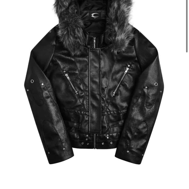 cozyworldwide KNIGHT CLUB LEATHER JACKET