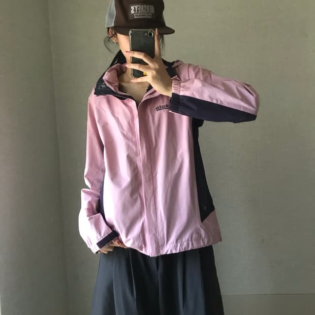 콜롬비아 핑크 고어텍스 바람막이