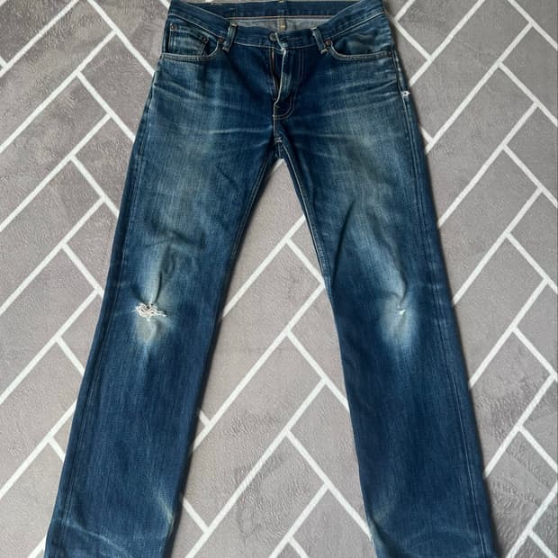 일본 생산 리바이스(Levi's) 502 셀비지 빈티지 데님 팬츠