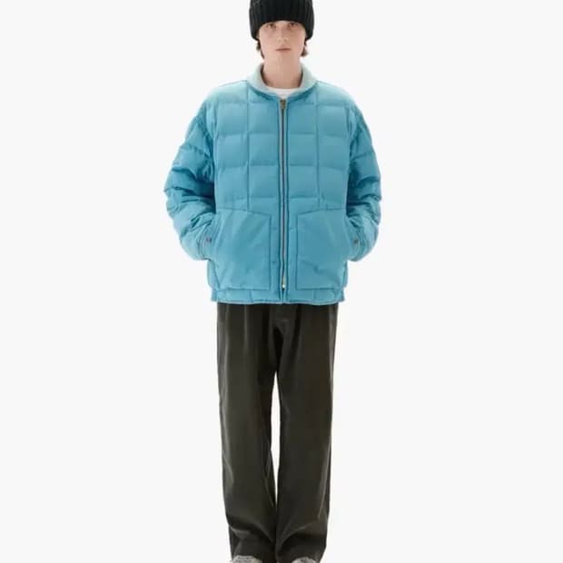 카키스 하이랜드 다운 자켓 (스카이)