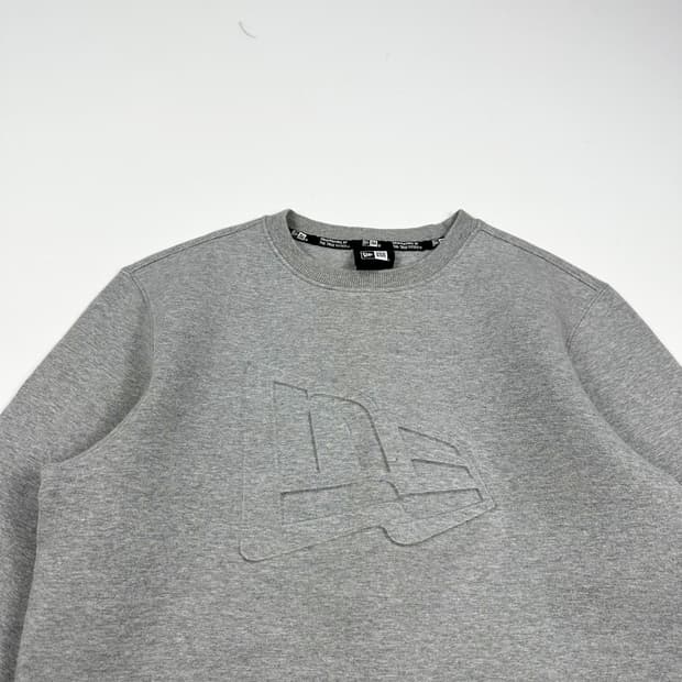 뉴에라 빅로고 그레이 크루넥 맨투맨 (M)