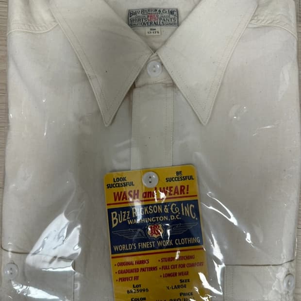 버즈릭슨 샴브레이 셔츠 화이트