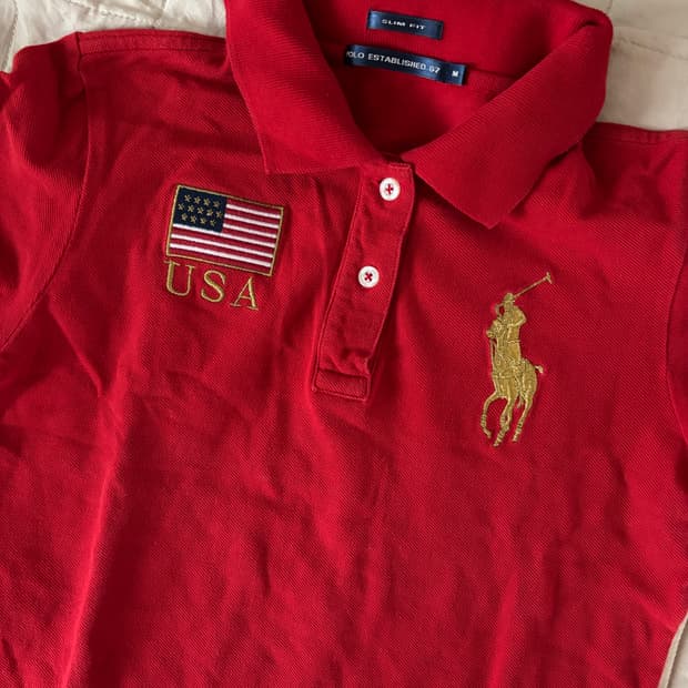 폴로 랄프로렌 빅포니 성조기 카라셔츠