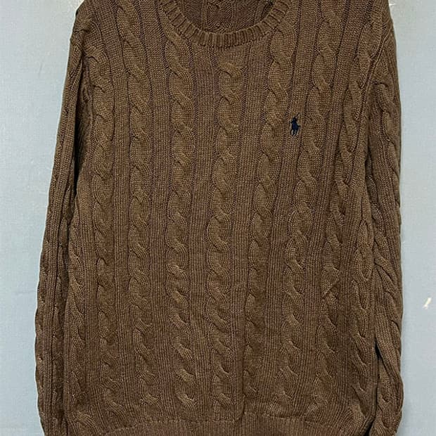 POLO 폴로 남자 꽈배기니트 케이블 캐주얼 L 100