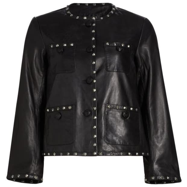 [스키즈 필릭스님 착용] R13 24fw 스터드 레더 자켓