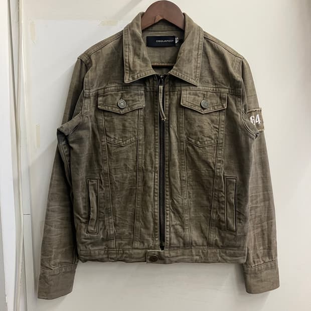 N256 디스퀘어드 데님 트러커 자켓