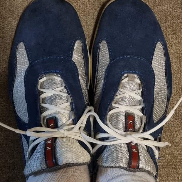 프라다 아메리칸컵 네이비 스웨이드 11