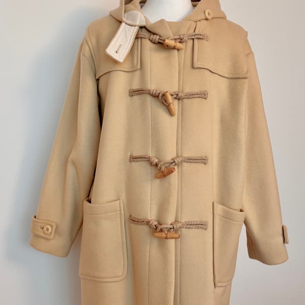 버터 컬러 떡볶이 더플 코트