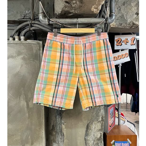 폴로 랄프로렌 멀티 체크 하프 팬츠 S #csz3717