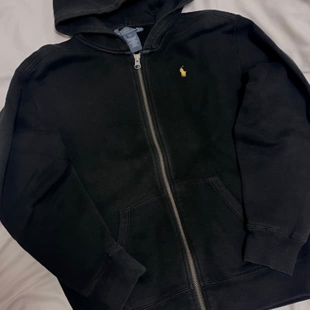 폴로 랄프 로렌 블랙 후드집업