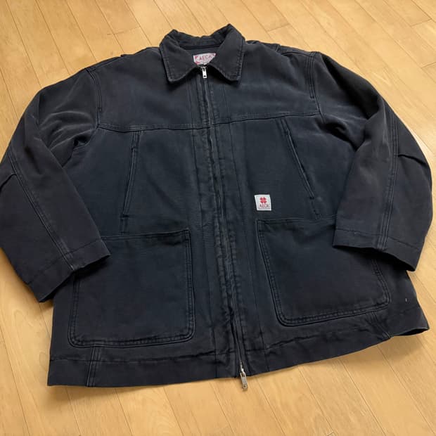 [에이카화이트] 빈티지 피그먼트 필드 파카 차콜 (L)