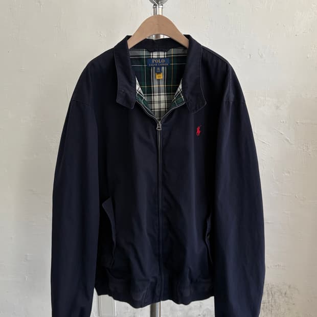 Polo 폴로 랄프로렌 QR 네이비 바라쿠타 자켓 