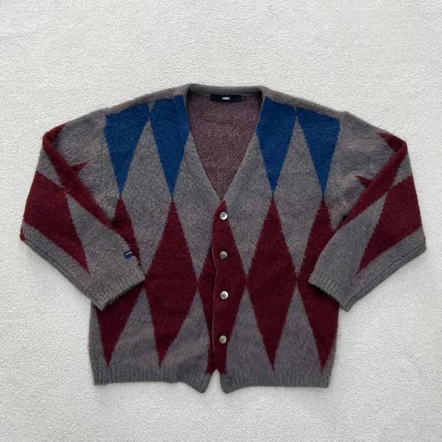 1 엘엠씨 아가일 니트 가디건 0312M1