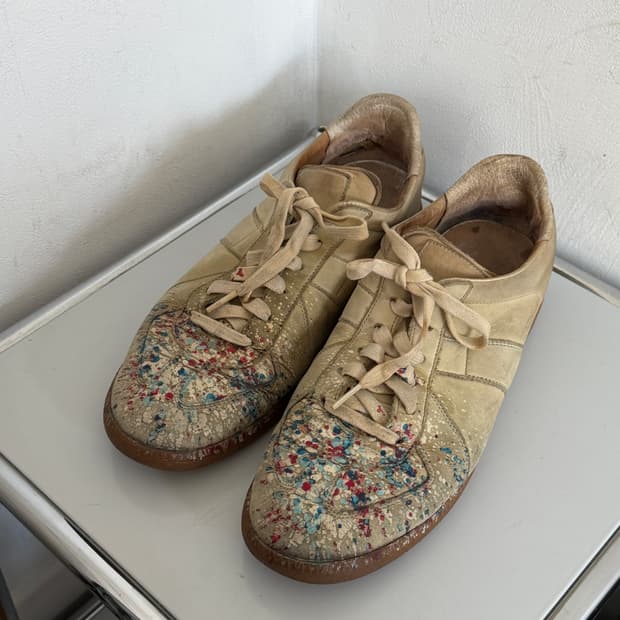 Margiela 메종 마르지엘라 독일군 페인팅 스니커즈