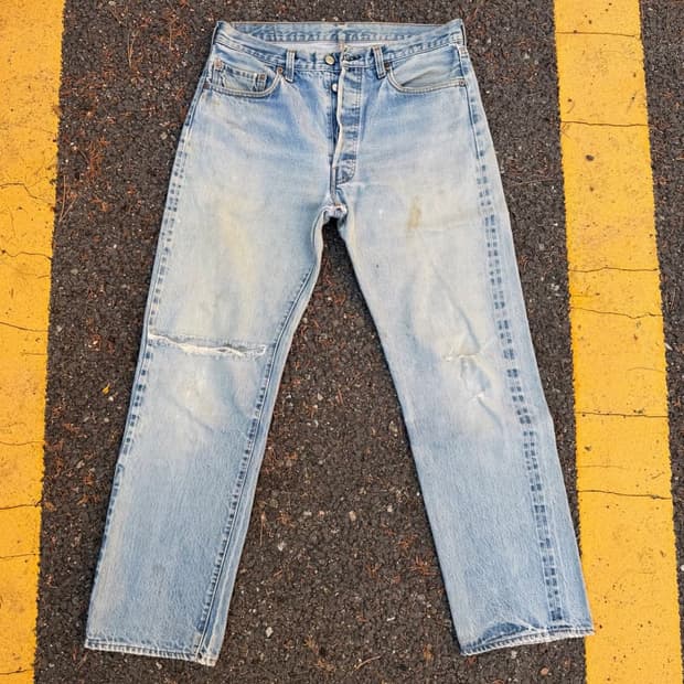 80s 빈티지 리바이스 66후기 라스트 셀비지