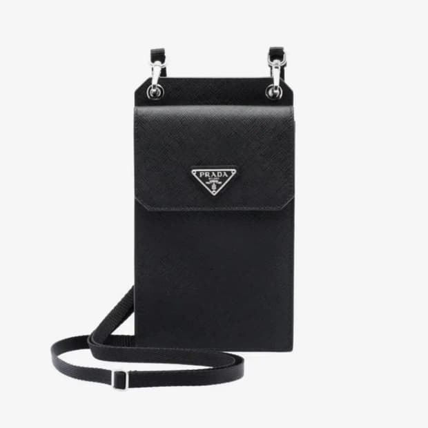 정품 프라다 사피아노 폰 홀더 크로스백
