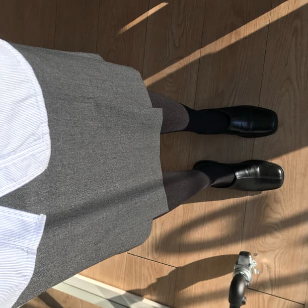 vintage charcoal skirt