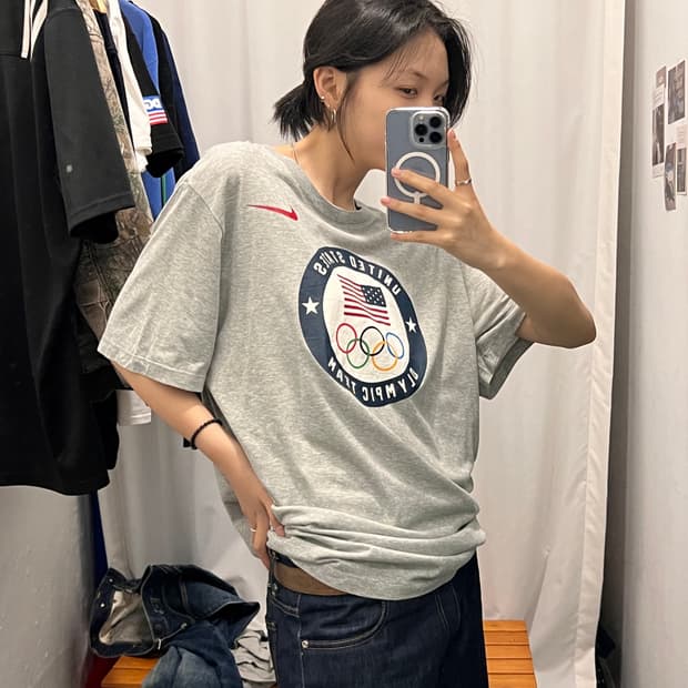 나이키 usa 팀 올림픽 반팔 티셔츠