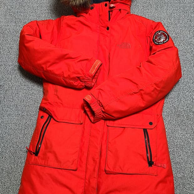 노스페이스 구스 롱패딩 90(L)