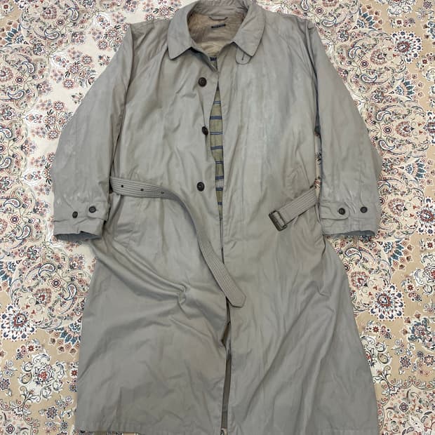 조르지오 아르마니 르 콜레지오니 이탈리아 90S 트렌치 코트 XL