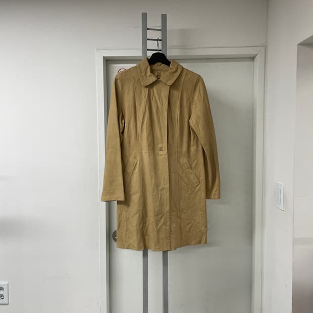 발망 레더 코트 베이지 11(W)