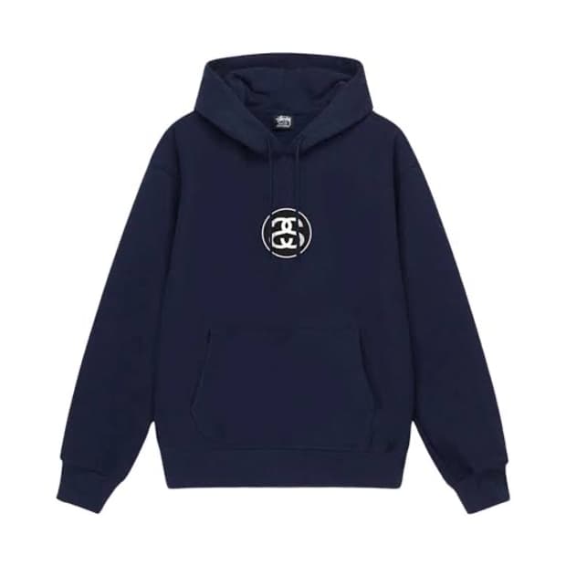 [L] 스투시 ss 링크 후드 네이비