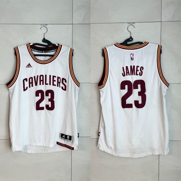 아디다스 클리블랜드 르브론 제임스 유니폼 져지 [M]