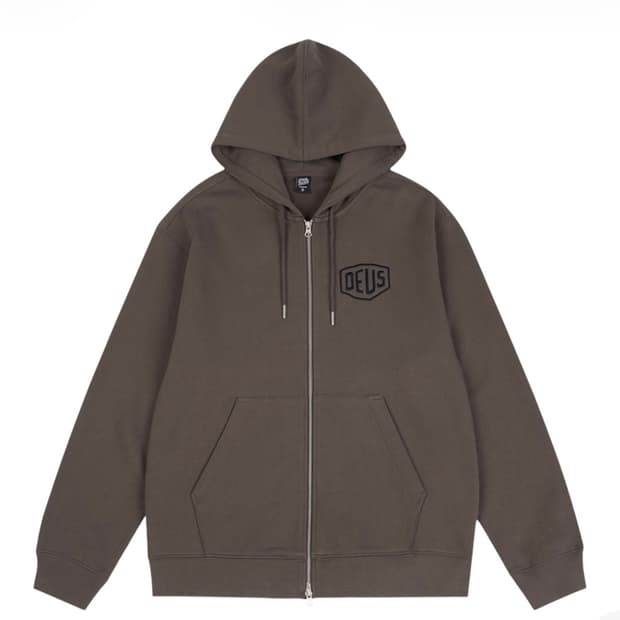 데우스엑스마키나 후드집업 올리브