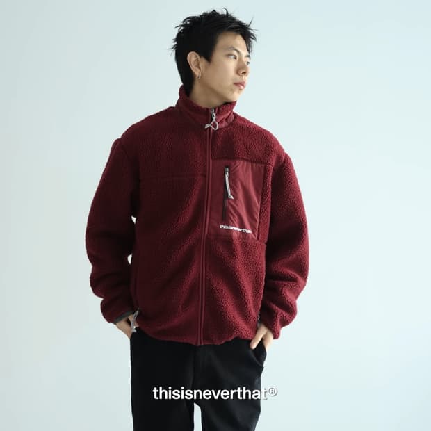 디스이즈네버댓 후리스 버건디