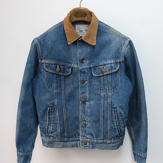 80s lee 데님 트러커 made in usa