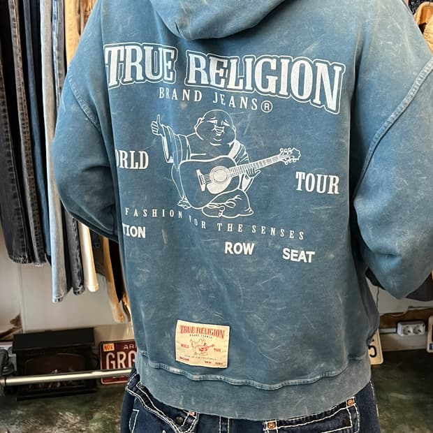[XL] 트루릴리젼 안티스모그 후드티 인디고 24SS